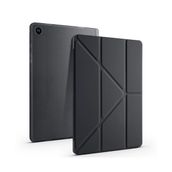 Babilden Samsung Galaxy Tab A9 Plus X210/Galaxy Tab A11+ ile Uyumlu Kalem Bölmeli Trifolding Cover Tablet Kılıf Katlanabilir Standlı Otomatik Uyku Modlu Darbe Emici İnce Tasarım Siyah