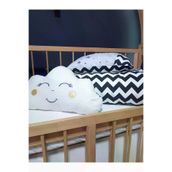 Baby Clime USR-6-90130-1. Bebek Uyku Seti - Hediye Bulut Yastıklı, Beyaz Çarşaf, Yastık, 95X135 Yorgan
