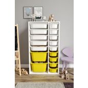 Baby Darling %100 MDF - XL Duo 16 Sepetli Oyuncak Dolabı