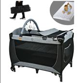 Baby Home 560 Golite 70x110 cm Gri Bebek Oyun Parkı Park Yatak