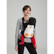 Baby Home Woykids Bebek Taşıyıcı Kanguru - Bebek Taşıma Kangurusu Penguen Desenli - Siyah - Beyaz