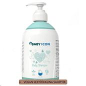 Baby İcon 500 ml Açık Mavi Saç ve Vücut Bebek Şampuanı