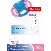 Baby Pişik Merhemi 100gr + Fisher Price Pembe-mavi Diş Kaşıyıcı Hediye !