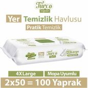 Baby Turco 100'li Yeşil Sabun Temizliği Yüzey Temizlik Havlusu