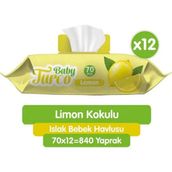 Baby Turco 12x70'li Limon Kokulu Islak Mendil