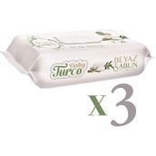 Baby Turco 3x90'lı Beyaz Sabun Kokulu Islak Havlu