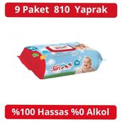 Baby Turco 9x90 Yaprak Alkolsüz Islak Bebek Havlusu