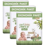 Baby Turco Doğadan No:2 Mini 204 Adet Bebek Bezi