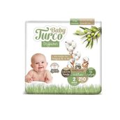 Baby Turco Doğadan No:2 Mini 210 Adet Bebek Bezi