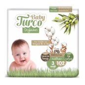 Baby Turco Doğadan No:3 Midi 102 Adet Bebek Bezi