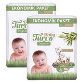 Baby Turco Doğadan No:3 Midi 112 Adet Bebek Bezi
