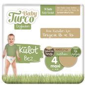 Baby Turco Doğadan No:4 Maxi Külot Bebek Bezi