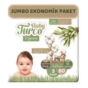 Baby Turco Doğadan No:5 Junior 80 Adet Bebek Bezi