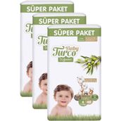 Baby Turco Doğadan No:6 XLarge 144 Adet Bebek Bezi