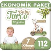 Baby Turco Doğadan No:7 XXLarge 112 Adet Bebek Bezi
