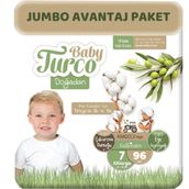 Baby Turco Doğadan No:7 XXLarge 96 Adet Bebek Bezi