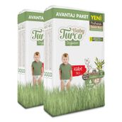 Baby Turco Doğadan Pofuduk No:6 XLarge 124 Adet Külot Bebek Bezi
