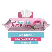 Baby Turco Gül Kapaklı 90 Adet Islak Havlu