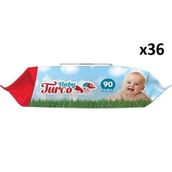 Baby Turco Klasik 36x90 Yaprak Islak Havlu Mendil