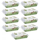 Baby Turco Yenidoğan Doğadan Plastik Kapaklı 9x60 Adet Bebek Islak Mendili