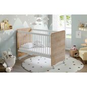 Baby When BW1026 Pratik Kademeli Tekerlekli Beşik Ahşap 60X120