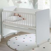 Baby When BW1060 - Pratik Tekerlekli Anne Yanı Beşik 60 x 120 Beyaz - 60 X 120 cm
