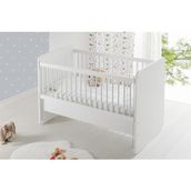 Baby When BW1075 - Pratik Anne Yanı Sallanır Bebek Beşik Beyaz 60x120