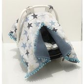 Babycity Pamuk Müslin Çok Amaçlı Çift Katlı Müslin Puset Örtüsü ve Minderi - 0 - 13 kg - Kiremit
