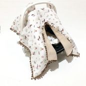 Babycity Pamuk Müslin Çok Amaçlı Çift Katlı Müslin Puset Örtüsü ve Minderi - 0 - 13 kg - Renkli