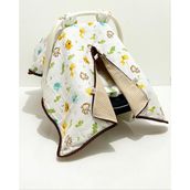 Babycity Pamuk Müslin Çok Amaçlı Çift Katlı Müslin Puset Örtüsü ve Minderi - 0 - 13 kg - Yeşil