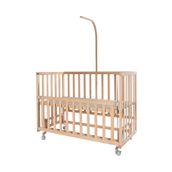 Babycom Naturel Anne Yanı 4 Kademeli Tekerlekli Beşik 60x120 cm
