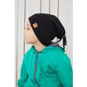 Babygiz Erkek Bebek Çocuk Siyah Şapka Bere El Yapımı Rahat Cild Dostu Pamuklu Kaşkorse