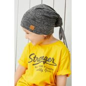 Babygiz Erkek Çocuk Füme İp 4 Mevsim Şapka Bere Buff Yumuşak Penye - 4 - 6 Yaş
