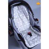 Babyhola Gri Puset ve Bebek Oto Koltuğu Minderi