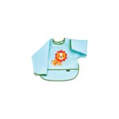 Babyjem 034 Yeşil Poli Muşamba Kollu Mama Önlüğü