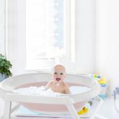 Babyjem 3'Lü Pembe Katlanabilen Bebek Banyo Seti