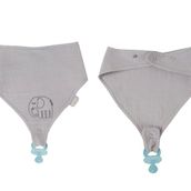 Babyjem 837 Gri Emzik Askılı Müslin Önlük