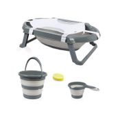 Babyjem 849 5'li Gri Katlanır Banyo Seti