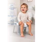 Babyjem Afacan Lazımlık Ergonomik Tuvalet Eğitimi Yardımcısı Soft Gri