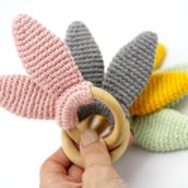 Babyjem Ahşap Halka Sarı Diş Kaşıyıcı