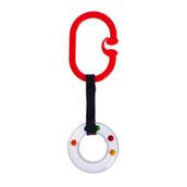 Babyjem Çıngıraklı Puset Halkası Oval (Kırmızı)