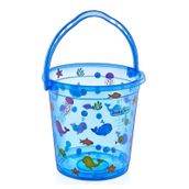 BabyJem Mavi Desenli Bebek Banyo Kovası
