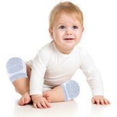 Babyjem Mavi Örgü Emekleme Dizliği Hafif Yapısı ile Bebeğinizin Rahat Etmesini Sağlar