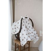BabyKAR Bear Puset Örtüsü Müslin %100 Pamuk