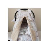 BabyLifeHome Pikeli Muslin Kumaştan Puset Örtüsü Minderi Ve Çarşafı