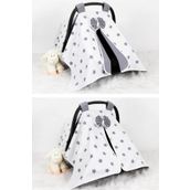 Babynest Puset Örtüsü Beyaz Ve Gri