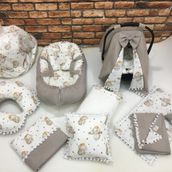 Babynest, Puset Örtüsü ve Minderi, Alt Açma, Yastık ve Battaniye, Nevresim Takımı, Emzirme Minderi, Emzirme Önlüğü Çok Amaçlı 15'li Set