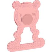 Babysoft Silikon Diş Kaşıyıcı Ayı Pembe