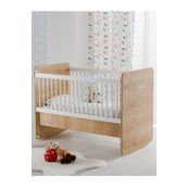 Babywhen Bw1076 - Pratik Kademeli Anne Yanı Sallanır Bebek Beşik Ahşap 60X120