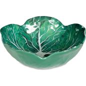 Baci Milano Botanica Çiçek Desenli Melamin Yeşil Çukur Tabak 18 cm